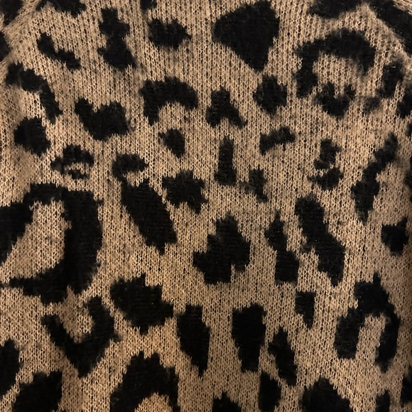 BP. Leopard print long and open cardigan Sz M - Picture 7 of 9